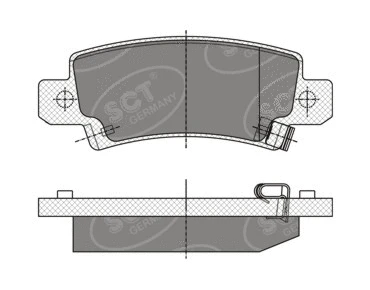 Brake Pad Set, disc brake (SP 350 PR)