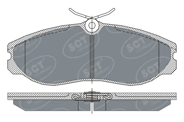 Brake Pad Set, disc brake (SP 257 PR)