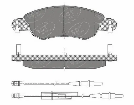 Brake Pad Set, disc brake (SP 420 PR)