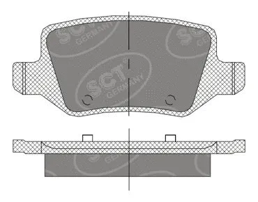 Brake Pad Set, disc brake (SP 410 PR)