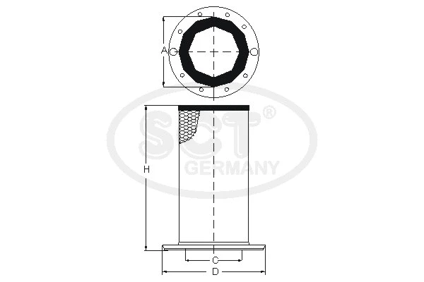 Secondary Air Filter (SW 3862)