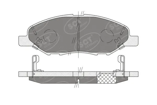 Brake Pad Set, disc brake (SP 661 PR)