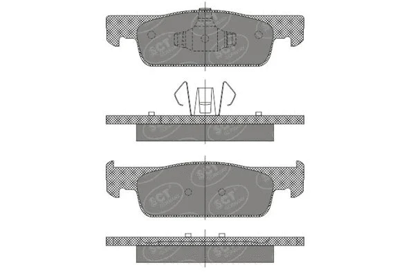 Brake Pad Set, disc brake (SP 663 PR)