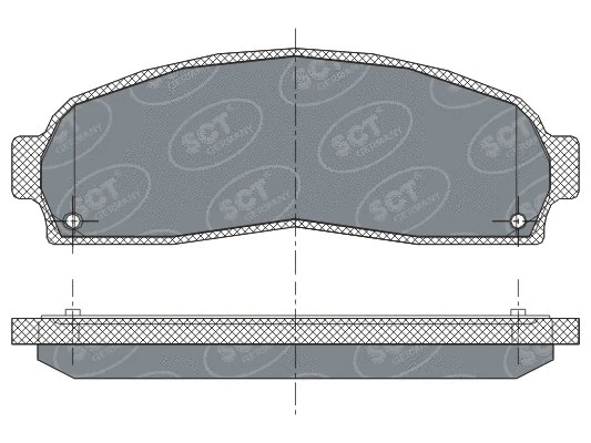 Brake Pad Set, disc brake (SP 277 PR)