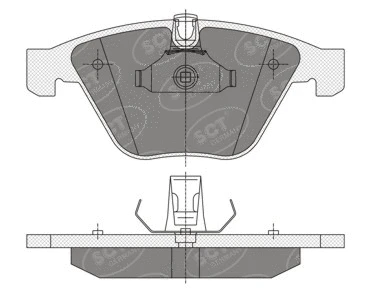 Brake Pad Set, disc brake (SP 355 PR)
