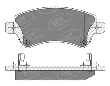 Brake Pad Set, disc brake (SP 351 PR)