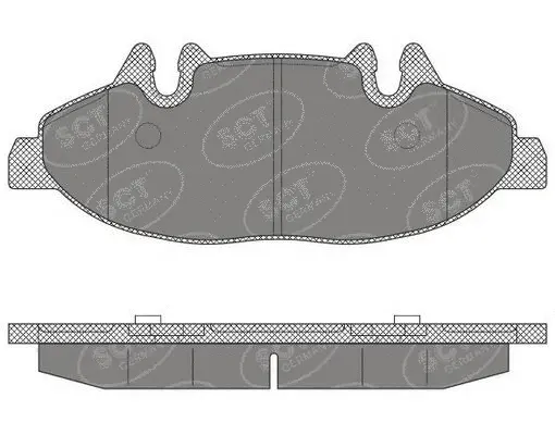 Brake Pad Set, disc brake (SP 640 PR)