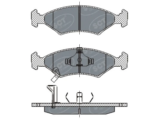Brake Pad Set, disc brake (SP 266 PR)