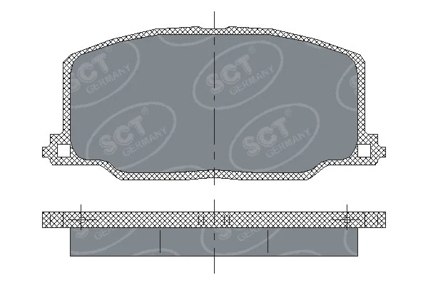 Brake Pad Set, disc brake (SP 123 PR)