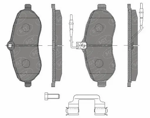 Brake Pad Set, disc brake (SP 457 PR)