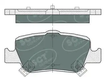 Brake Pad Set, disc brake (SP 382 PR)