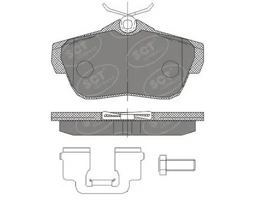 Brake Pad Set, disc brake (SP 460 PR)