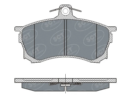 Brake Pad Set, disc brake (SP 268 PR)