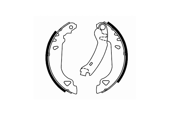 Brake Shoe Set, parking brake (SS 529)