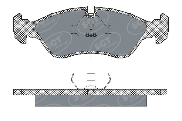 Brake Pad Set, disc brake (SP 122 PR)