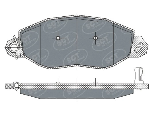 Brake Pad Set, disc brake (SP 281 PR)
