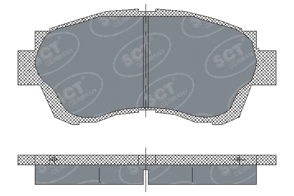 Brake Pad Set, disc brake (SP 209 PR)