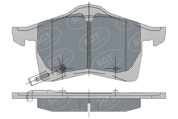 Brake Pad Set, disc brake (SP 243 PR)