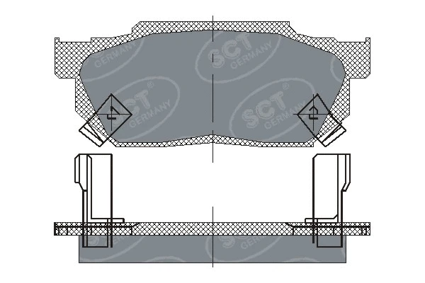Brake Pad Set, disc brake (SP 150 PR)