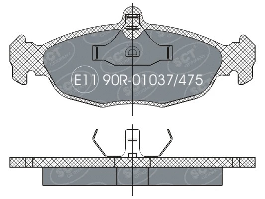 Brake Pad Set, disc brake (SP 252 PR)