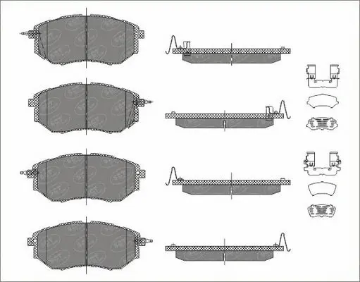 Brake Pad Set, disc brake (SP 483 PR)