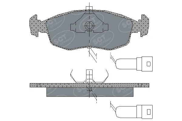 Brake Pad Set, disc brake (SP 172 PR)