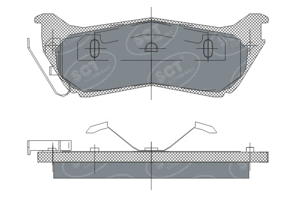 Brake Pad Set, disc brake (SP 245 PR)