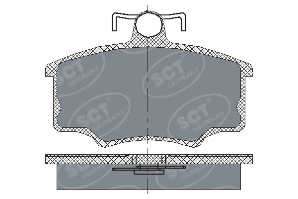 Brake Pad Set, disc brake (SP 186 PR)