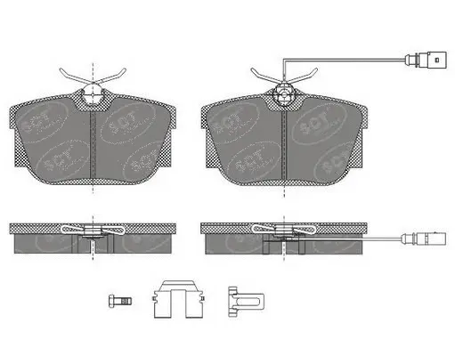 Brake Pad Set, disc brake (SP 484 PR)