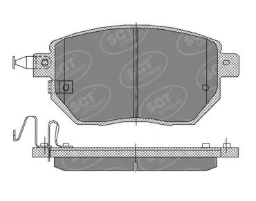 Brake Pad Set, disc brake (SP 392 PR)