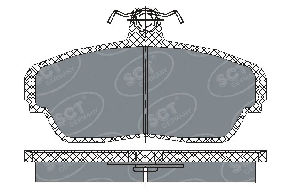 Brake Pad Set, disc brake (SP 187 PR)
