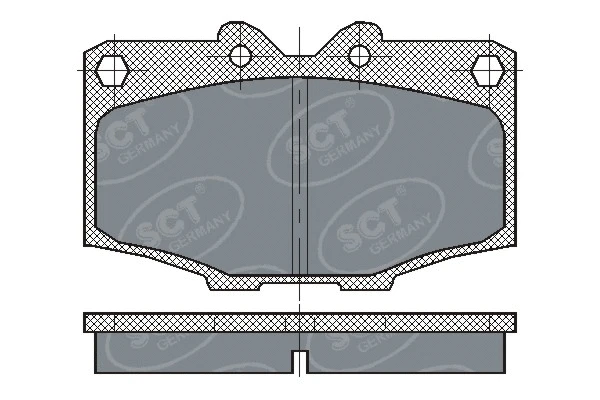 Brake Pad Set, disc brake (SP 205 PR)