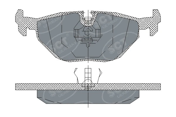 Brake Pad Set, disc brake (SP 198 PR)
