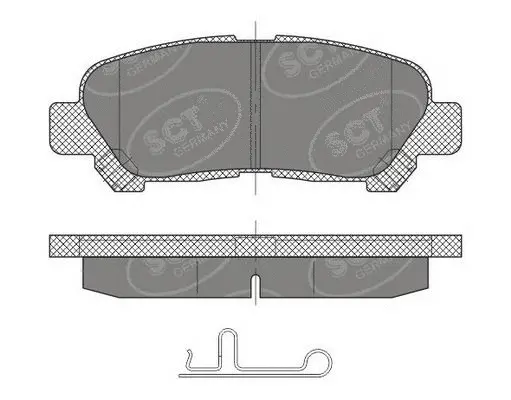 Brake Pad Set, disc brake (SP 481 PR)