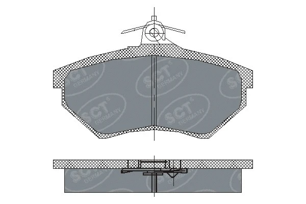 Brake Pad Set, disc brake (SP 137 PR)