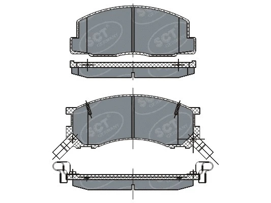Brake Pad Set, disc brake (SP 262 PR)