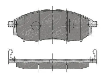 Brake Pad Set, disc brake (SP 390 PR)