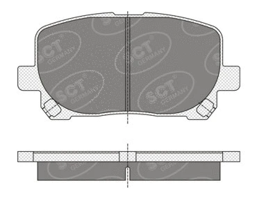 Brake Pad Set, disc brake (SP 349 PR)
