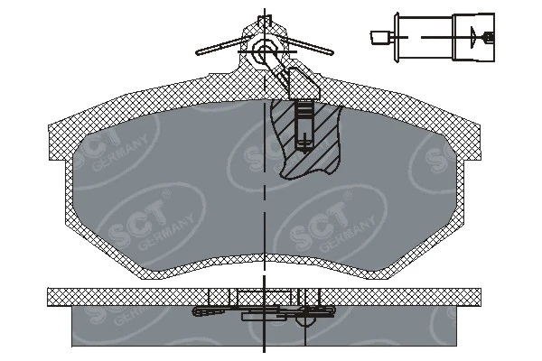 Brake Pad Set, disc brake (SP 199 PR)