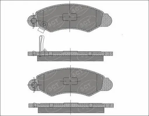 Brake Pad Set, disc brake (SP 615 PR)