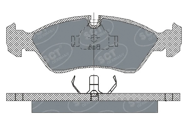 Brake Pad Set, disc brake (SP 158 PR)