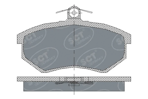 Brake Pad Set, disc brake (SP 175 PR)