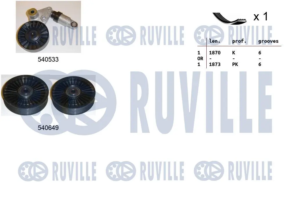 V-Ribbed Belt Set (570078)