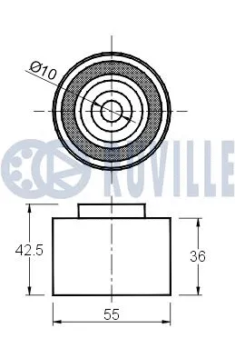 Deflection/Guide Pulley, timing belt