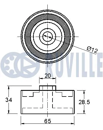 Deflection/Guide Pulley, timing belt