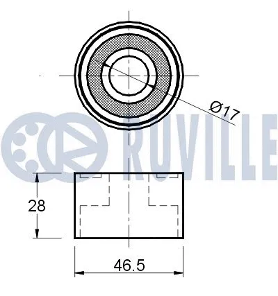 Deflection/Guide Pulley, timing belt