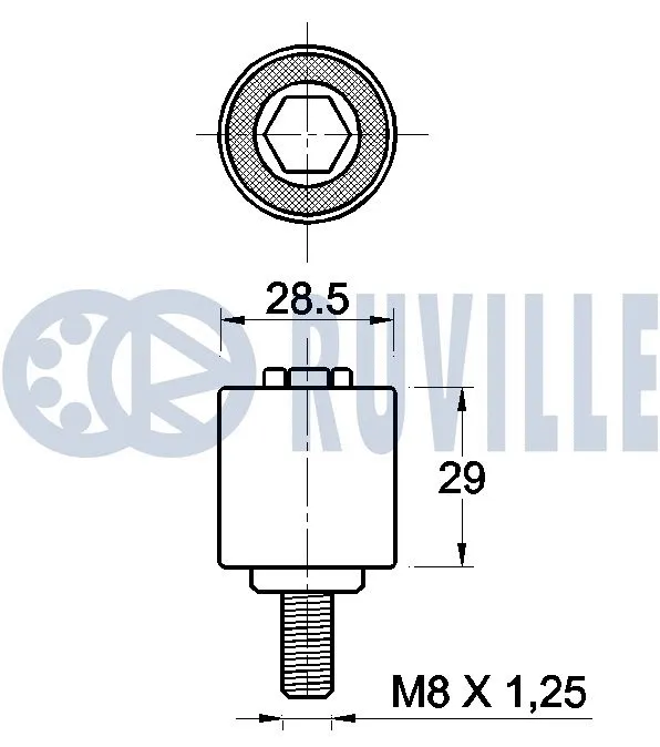 Deflection/Guide Pulley, timing belt