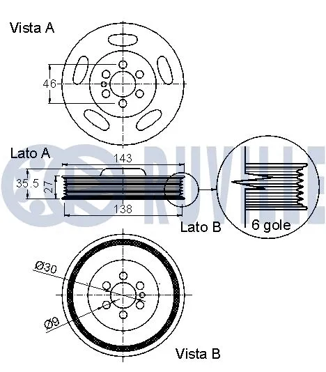 Belt Pulley, crankshaft