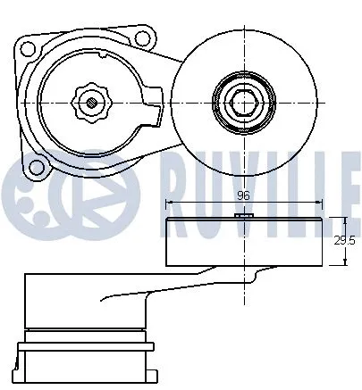Belt Tensioner, V-ribbed belt