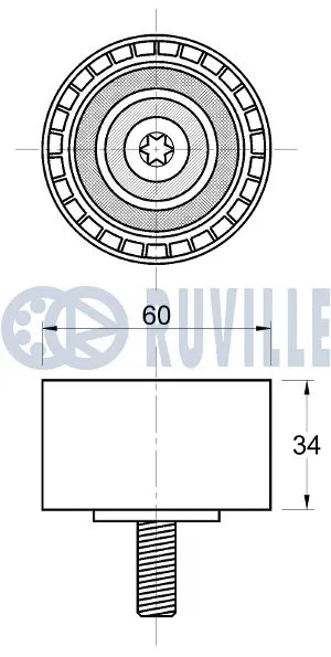 Deflection/Guide Pulley, timing belt